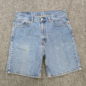Levi's 550 Jorts Shorts Men's 34 Blue Medium Wash Relaxed Fit Denim
